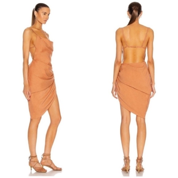 Jacquemus La Robe Saudade Asymmetrical Dress - Picture 3 of 11